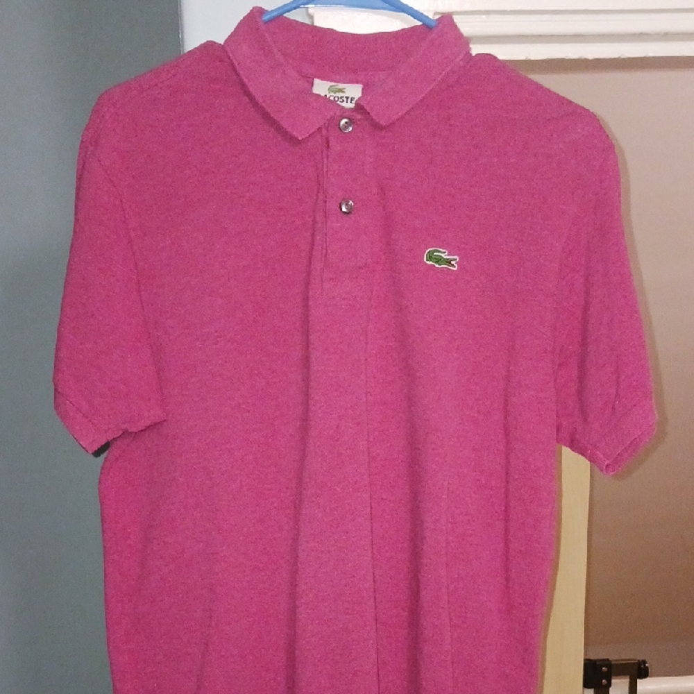 Lacoste Pink Polo Shirt